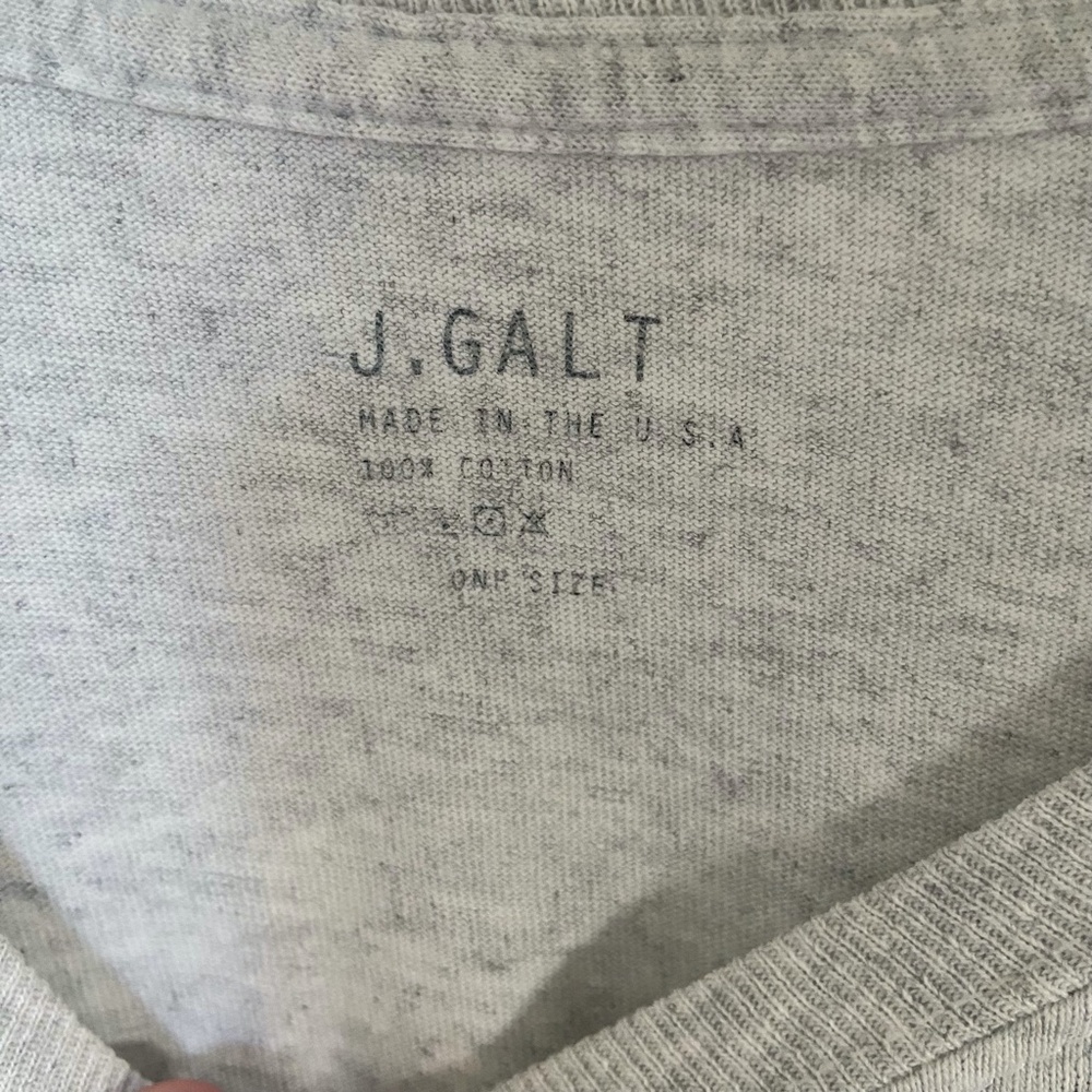 Brandy Melville John Galt Graphic California Long Sleeve Oversized Tee - Picture 3 of 4
